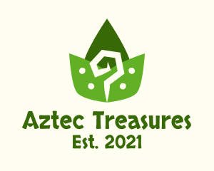 Aztec Leaves Pattern logo