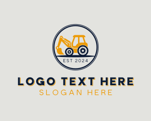 Construction Excavator Machinery logo