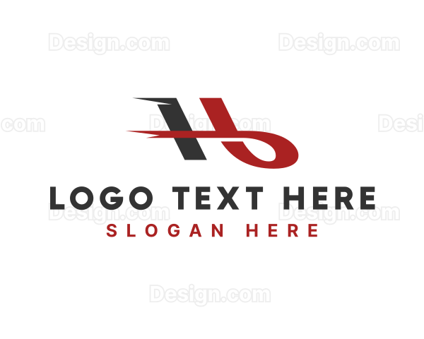 Speed Delivery Letter H Logo