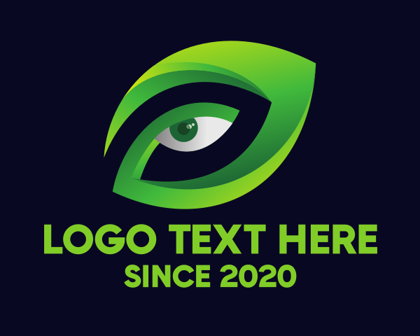 Green Eye logo example 4