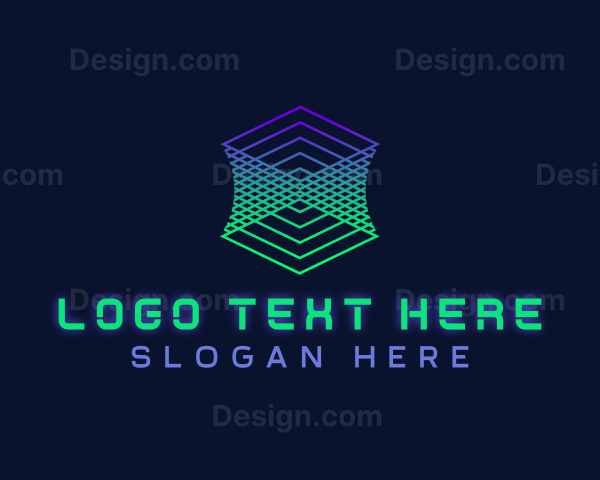 Cyber Technology Startup Logo