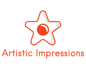 Orange Star Egg logo design