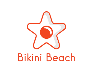 Orange Star Egg logo design