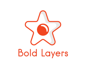 Orange Star Egg logo design