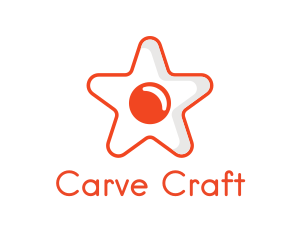 Orange Star Egg logo design