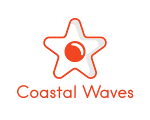 Orange Star Egg logo design