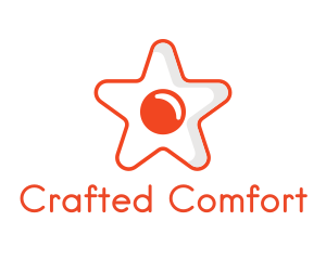 Orange Star Egg logo design