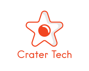 Orange Star Egg logo design