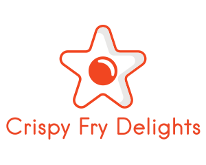 Orange Star Egg logo design