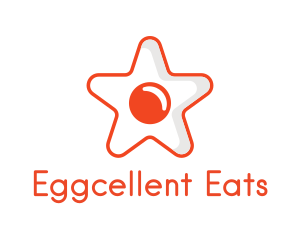 Orange Star Egg logo design