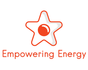 Orange Star Egg logo design