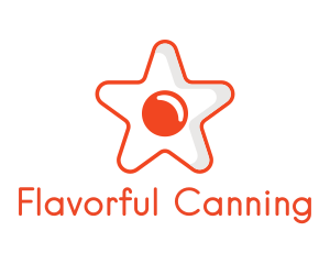 Orange Star Egg logo design