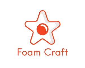 Orange Star Egg logo design