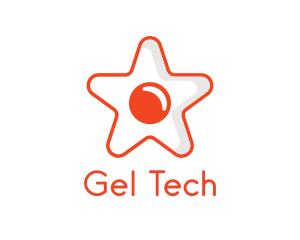 Orange Star Egg logo design