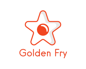 Orange Star Egg logo design