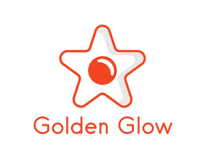 Orange Star Egg logo design