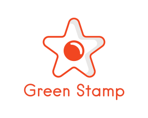 Orange Star Egg logo design