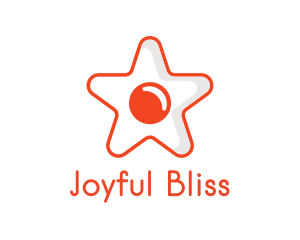 Orange Star Egg logo design