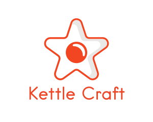 Orange Star Egg logo design