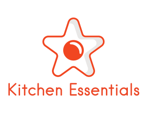 Orange Star Egg logo design