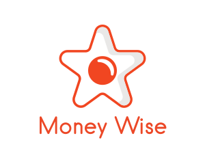 Orange Star Egg logo design