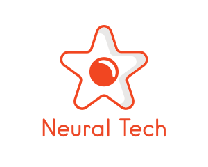 Orange Star Egg logo design