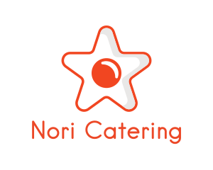 Orange Star Egg logo design