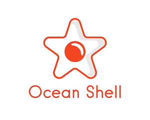 Orange Star Egg logo design