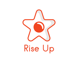 Orange Star Egg logo design