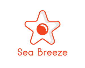 Orange Star Egg logo design