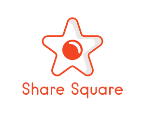 Orange Star Egg logo design