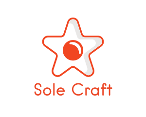 Orange Star Egg logo design