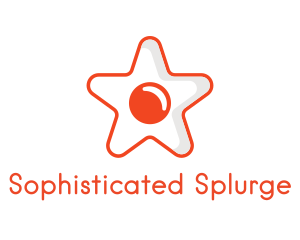 Orange Star Egg logo design