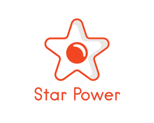 Orange Star Egg logo design