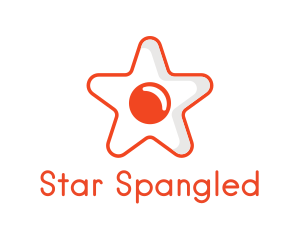 Orange Star Egg logo design