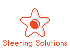 Orange Star Egg logo design