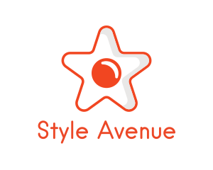 Orange Star Egg logo design