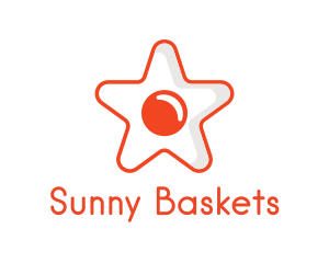 Orange Star Egg logo design