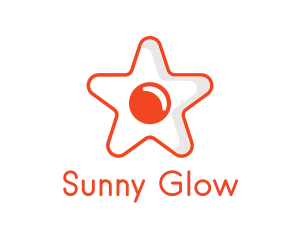 Orange Star Egg logo design