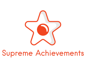 Orange Star Egg logo design