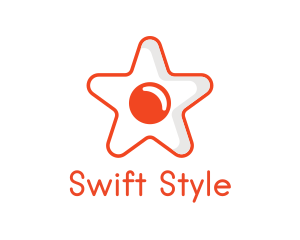 Orange Star Egg logo design