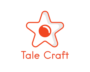 Orange Star Egg logo design