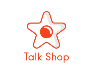 Orange Star Egg logo design