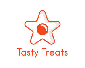 Orange Star Egg logo design