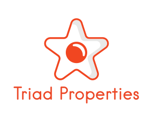 Orange Star Egg logo design