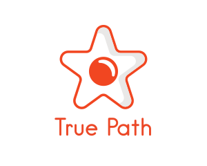 Orange Star Egg logo design