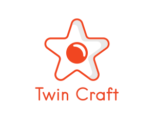 Orange Star Egg logo design