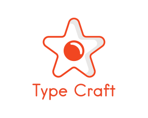 Orange Star Egg logo design