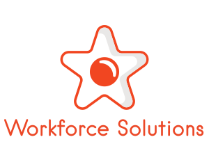 Orange Star Egg logo design