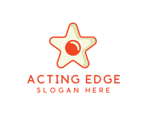 Orange Star Egg logo design